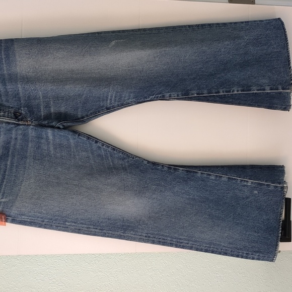 Moussy Vintage MV Saint Charles Remake Flare in blue made in Japan denim size 32 - Picture 9 of 16